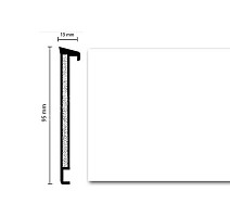 Плинтус Плинтус Dollken TS100 Life 1013 (5012/117) Белый фото 1 | FLOORDEALER